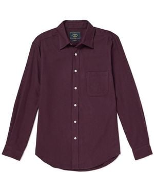 Portuguese Flannel Teca Cotton Shirt - Purple