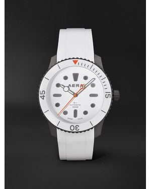 Aera Todd Snyder D-1 Diver Limited Edition Automatic 44Mm Titanium And Rubber Watch - Black