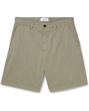 MR P. Straight-Leg Garment-Dyed Cotton-Blend Twill Bermuda Shorts - Green