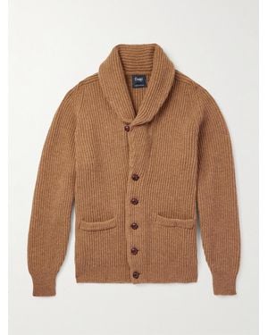 Drake's Cardigan Slim-Fit - Marrone