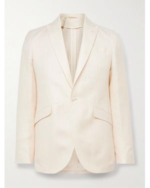 Favourbrook Slim-Fit Herringbone Linen And Silk-Blend Suit Jacket - Natural