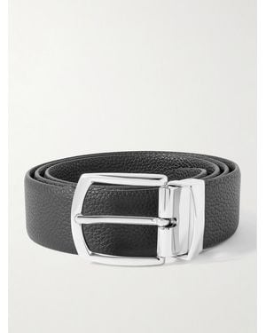 Anderson's 3.5cm Full-Grain Leather Belt - Schwarz