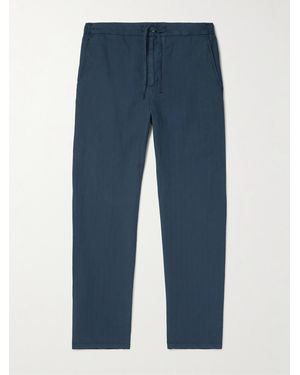 Frescobol Carioca Mendes gerade geschnittene Hose aus einer Mischung aus Lyocell - Blau