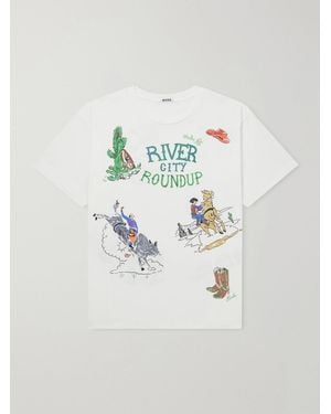 Bode River City Printed Cotton-Jersey T-Shirt - White