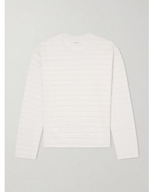 mfpen Striped Organic Cotton Jumper - Natural
