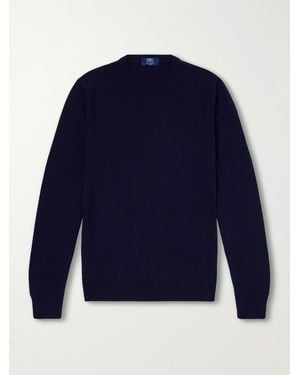Fedeli Argentina Baby Cashmere Sweater - Blue