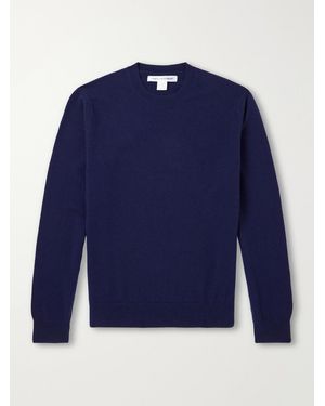 Comme des Garçons Ribbed Wool Sweater - Blau