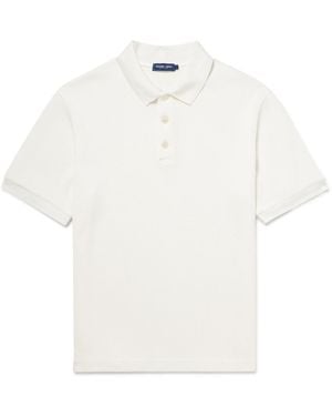 Frescobol Carioca Horacio Waffle-Knit Cotton Polo Shirt - White