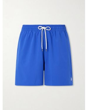 Polo Ralph Lauren Traveller Straight-leg Mid-length Recycled Swim Shorts - Blue