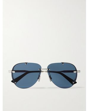 Dior Neodior A1U Aviator-Style-Tone Sunglasses - Blue