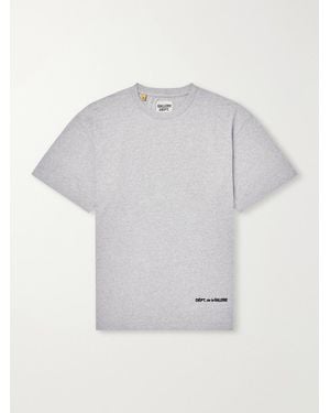 GALLERY DEPT. Logo-Appliqué Cotton-Jersey T-Shirt - Gray