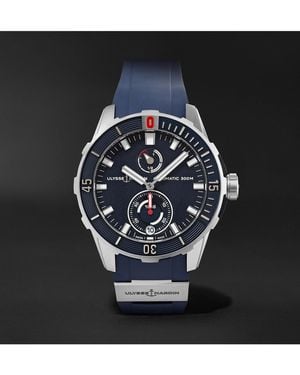 Ulysse Nardin Diver Chronometer Automatic 42Mm Stainless Steel And Rubber Watch, Ref. No. 1183-170-3/93 - Black
