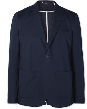 Oliver Spencer Theobald Slim-Fit Unstructured Cotton Suit Jacket - Blue