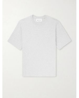 Ami Paris Logo-embroidered Cotton-jersey T-shirt - White