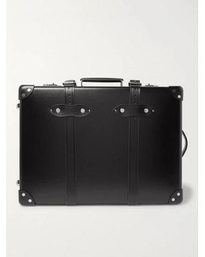 Globe-Trotter Centenary 20&Quot;&Quot; Leather-Trimmed Carry-On Suitcase - Black