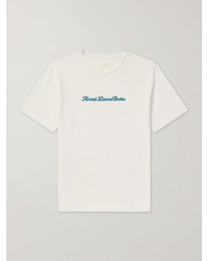 Aimé Leon Dore Logo-Print Cotton-Jersey T-Shirt - Natural
