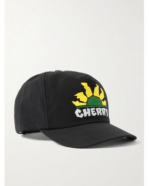 CHERRY LA Logo-Print Nylon Baseball Cap - Black