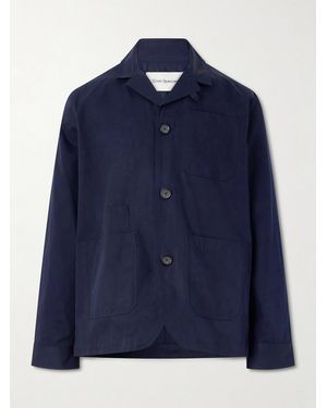 Oliver Spencer Bradwell Cotton Overshirt - Blue