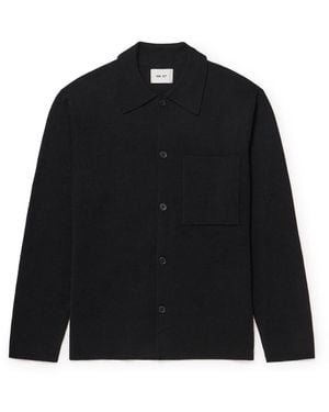 NN07 Jonas 6530 Knitted Overshirt - Black