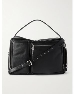 Acne Studios Camero Hotel Full-Grain Leather Holdall - Nero