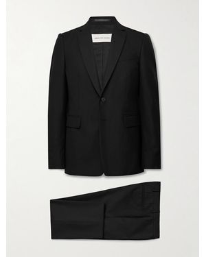 Dries Van Noten Slim-Fit Grain De Poudre Wool Suit - Black