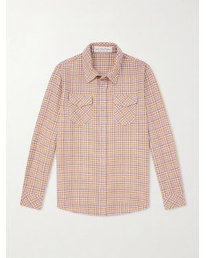 God's True Cashmere Midnight Rose Checked Cashmere Shirt - Pink