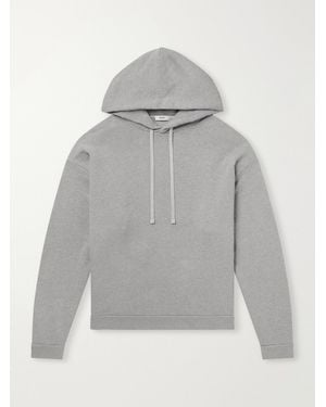 Agolde Salford Cotton-Blend Jersey Hoodie - Grey