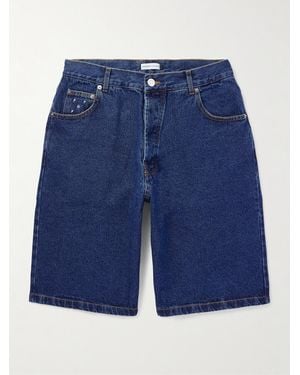 Pop Trading Co. Shorts A Gamba Larga - Blu