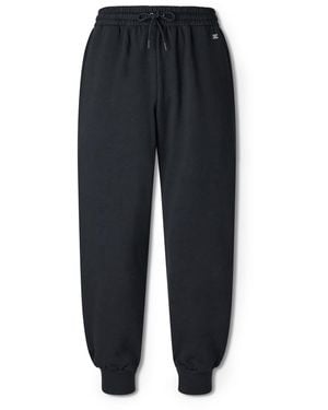 Celine Tapered Logo-Embroidered Cotton Sweatpants - Blue