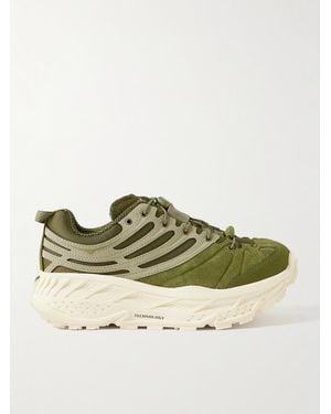 Hoka One One Stinson Evo Og Rubber-Trimmed Mesh Running Trainers - Green