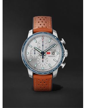 Chopard Mille Miglia Gts Limited Edition Automatic Chronograph 44Mm Stainless Steel And Leather Watch, Ref. No. 168571-3010 - Black