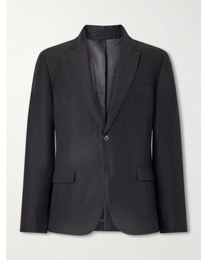 Rag & Bone Skeleton Wool And Linen-Blend Suit Jacket - Black