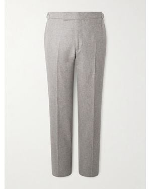 Thom Sweeney Tapered Wool Trousers - Grey