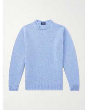 William Lockie Virgin Wool Jumper - Blue