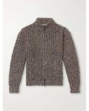 Altea Wool-Blend Zip-Up Cardigan - Grey