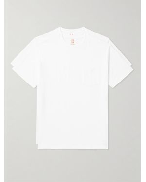 Beams Plus Two-Pack Cotton-Jersey T-Shirts - White