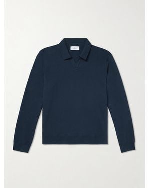 MR P. Cotton-jersey Sweatshirt - Blue