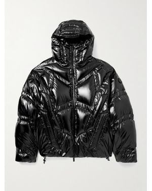 Moncler Genius A$Ap Rocky Bahianinha Quilted Glossed-Shell Hooded Down Jacket - Black