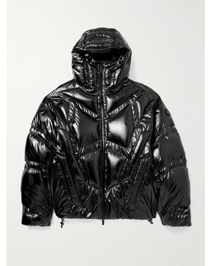 Moncler Genius A$Ap Rocky Bahianinha Quilted Glossed-Shell Hooded Down Jacket - Black
