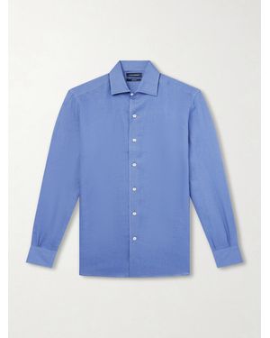 Thom Sweeney Linen Shirt - Blue