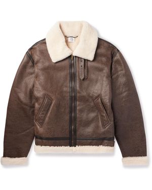 Vetements Shearling Jacket - Brown