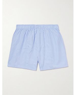 CDLP Tencel Lyocell-Poplin Boxer Shorts - Blue