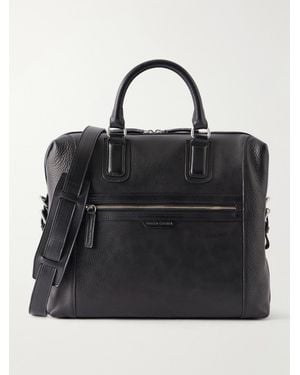 Officine Creative Jules 003 Full-grain Leather Briefcase - Black