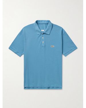 Visvim Jumbo Weller Garment-Dyed Cotton-Piqué Polo Shirt - Blau
