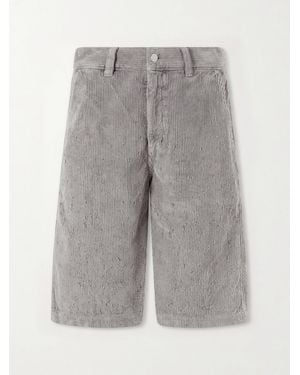 mfpen Edition Straight-Leg Cotton-Corduroy Shorts - Grey