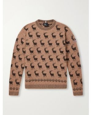 Moncler Jacquard Sweater - Braun