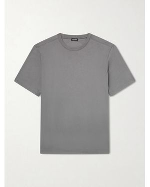 ZEGNA Cotton-Jersey T-Shirt - Grey