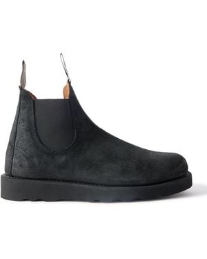Sebago Yansa Waxed-suede Chelsea Boots - Black