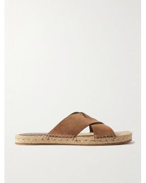 ZEGNA Panarea Suede Sandals - Brown