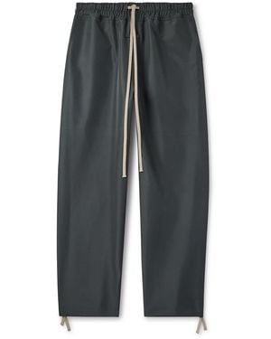 Fear Of God Jersey Wide-Leg Drawstring Pants - Gray